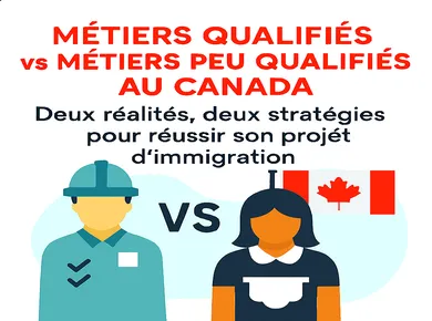 Métiers qualifiés vs métiers peu qualifiés au Canada : deux réalités, deux stratégies pour réussir son projet d’immigration